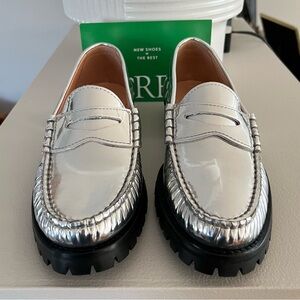 Silver Mirror Loafer by JCrew, Women (8)